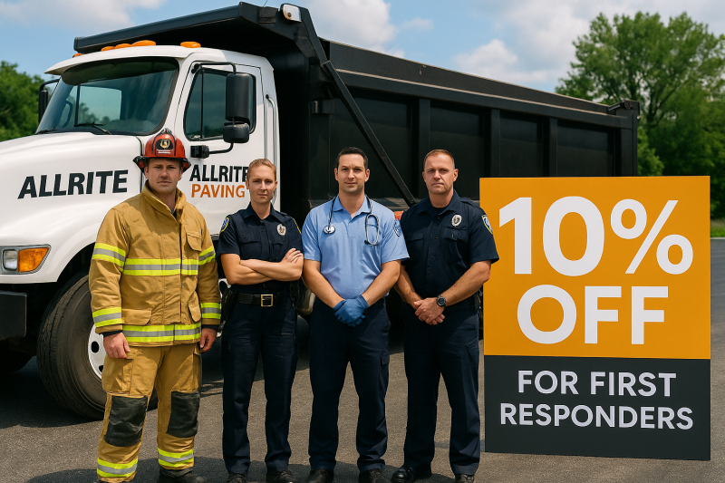 Allrite Paving 10% discount first responders
